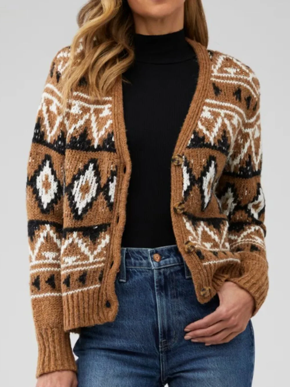 BB Dakota by Steve Madden Spice of Life Brown Cardigan